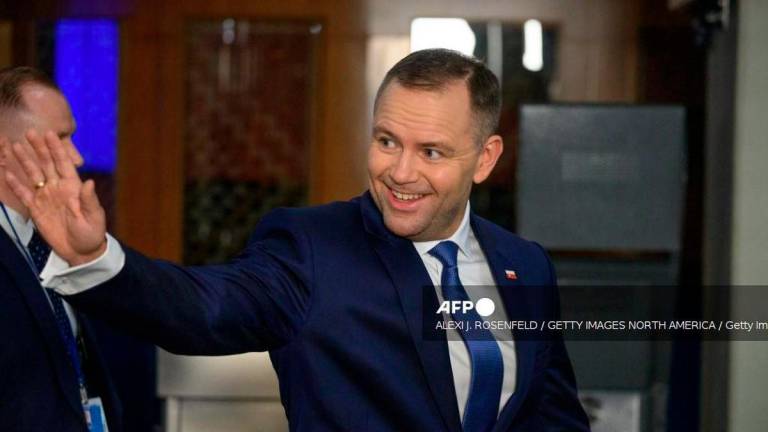 President of Poland Karol Nawrocki arrives for the 80th session of the UN’s General Assembly (UNGA) at UN Headquarters on September 23, 2025 in New York City. - Getty Images via AFP