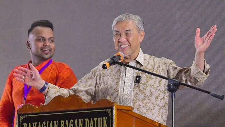 Deputy Prime Minister and Member of Parliament for Bagan Datuk, Datuk Seri Dr Ahmad Zahid Hamidi - BERNAMApix