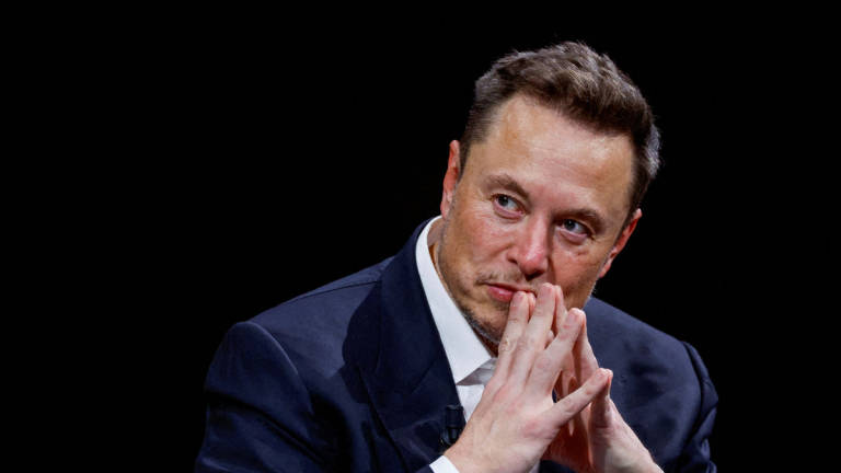 Elon Musk, Chief Executive Officer of SpaceX and Tesla and owner of Twitter, gestures as he attends the Viva Technology conference dedicated to innovation and startups at the Porte de Versailles exhibition centre in Paris, France, June 16, 2023. - REUTERS