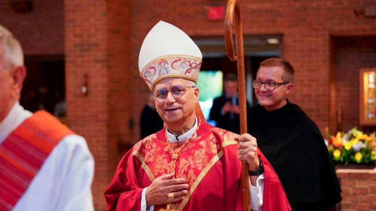 FILEpix-The Cardinal Robert F. Prevost, now Pope Leo XIV, celebrates Mass at St. Jude Parish, in New Lenox, Illinois, U.S., in 2024. Augustinian Province of Our Mother of Good Counsel/Handout via REUTERSpix