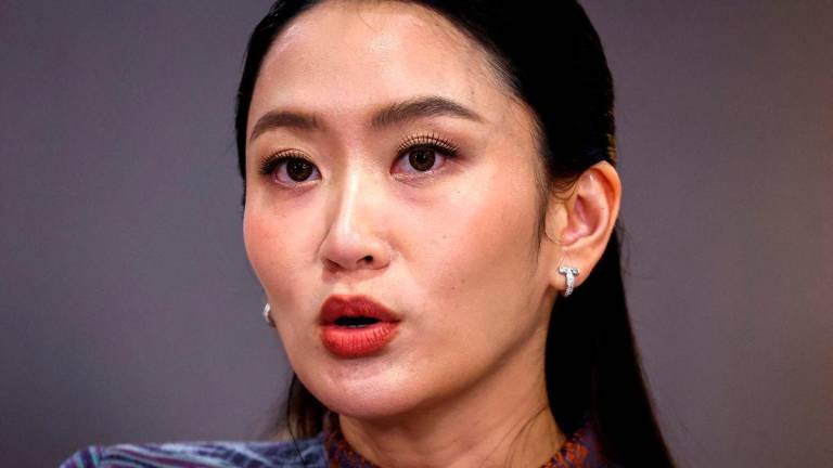 Thailand’s Prime Minister Paetongtarn Shinawatra speaks during a press conference about tensions following the incident in an undemarcated area on May 28, after a cabinet meeting at the Government House in Bangkok, Thailand, June 10, 2025. REUTERS/Athit Perawongmetha/File Photo