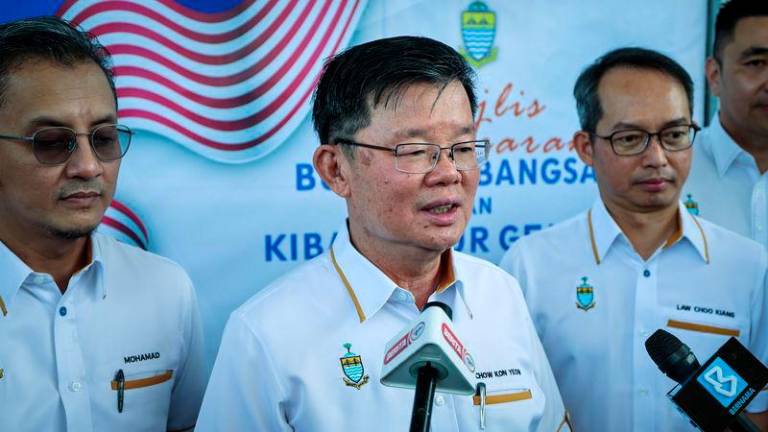 Ketua Menteri Pulau Pinang Chow Kon Yeow - fotoBERNAMA