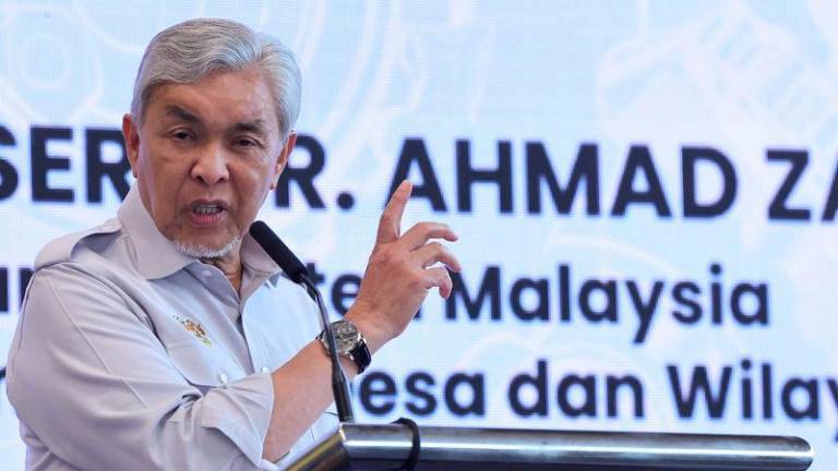 Deputy Prime Minister Datuk Seri Dr Ahmad Zahid Hamidi - BERNAMApix