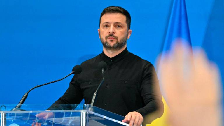 Ukraine’s President Volodymyr Zelensky - (Photo by Andreas SOLARO / AFP)