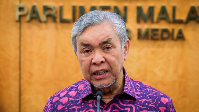 Barisan Nasional chairman Datuk Seri Dr Ahmad Zahid Hamidi - Photo by BERNAMA