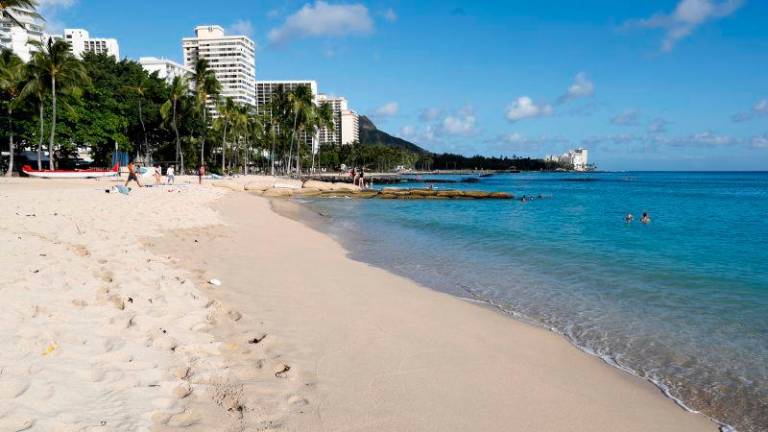 FILEpix: Waikiki Beach is seen in Honolulu, Hawaii, U.S. April 28, 2020. REUTERS