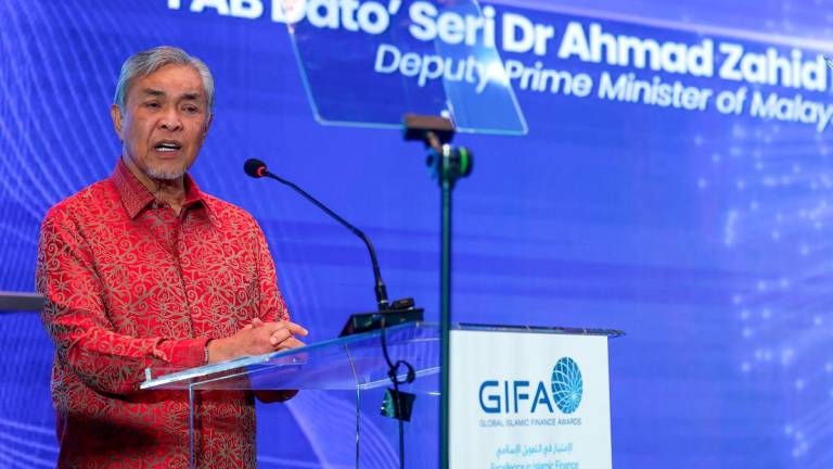 KUALA LUMPUR, Sept 11 -- Deputy Prime Minister Datuk Seri Dr Ahmad Zahid Hamidi delivers his keynote address at the Global Islamic Finance Summit (GIFS) 2025 - BERNAMAPIX