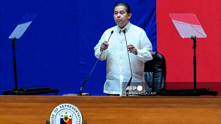 Philippines House of Representatives speaker Martin Romualdez. - JAM STA ROSA / AFP