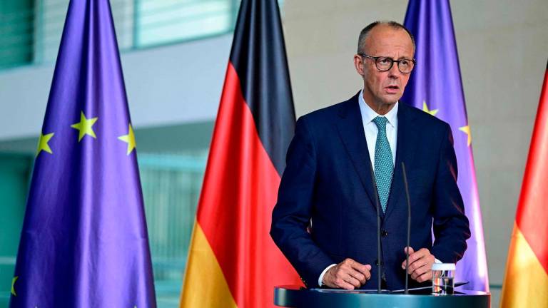 (FILES) German Chancellor Friedrich Merz. - John MACDOUGALL / AFP