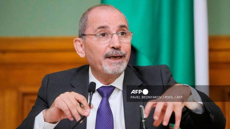 Jordan’s Foreign Minister Ayman Safadi - (Photo by Pavel Bednyakov / POOL / AFP)