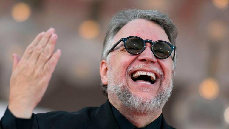 Mexican director and producer Guillermo Del Toro attends the red carpet for the movie “Frankenstein” presented in competition at the 82nd International Venice Film Festival, at Venice Lido on August 30, 2025. (Photo by Tiziana FABI / AFP)