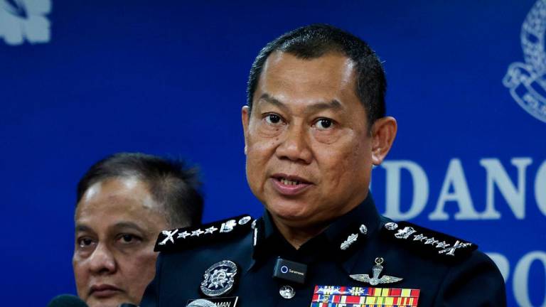 Johor police chief CP Ab Rahaman Arsad - Photo by BERNAMA