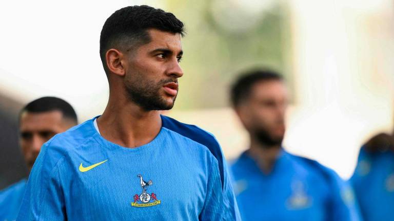 Tottenham Hotspur’s Argentinian defender Cristian Romero. - Marco BERTORELLO / AFP