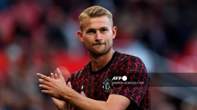 Manchester United’s Dutch defender #04 Matthijs de Ligt. - Darren Staples / AFP