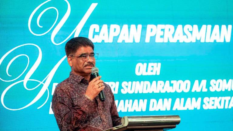 Penang Housing and Environment Committee chairman Datuk Seri S. Sundarajoo - BERNAMApix