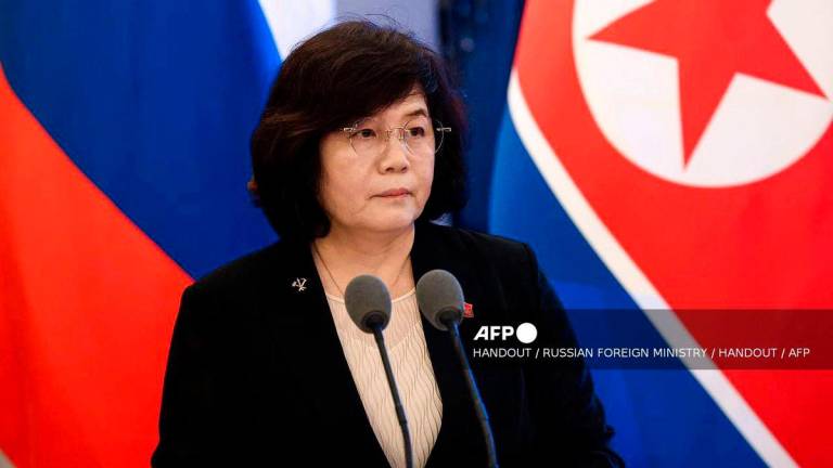 North Korea’s Foreign Minister Choe Son-hui - (Photo by Handout / RUSSIAN FOREIGN MINISTRY / HANDOUT / AFP)