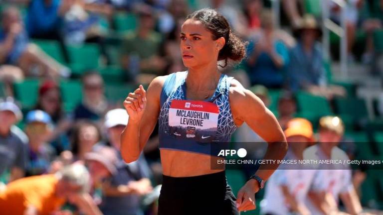 Sydney McLaughlin-Levrone competes in the Kettle &amp; Fire Women’s 400m final during the 2025 USATF Outdoor Championships at Hayward Field on August 02, 2025 in Eugene, Oregon. Emilee Chinn/Getty Images/AFP (Photo by Emilee Chinn / GETTY IMAGES NORTH AMERICA / Getty Images via AFP)