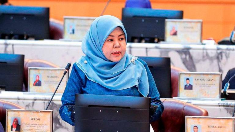Pengerusi Jawatankuasa Pembangunan Wanita, Keluarga dan Masyarakat Johor Khairin-Nisa Ismail@Md On - fotoBERNAMA