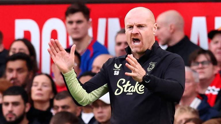 (FILES) English manager Sean Dyche. - Darren Staples / AFP
