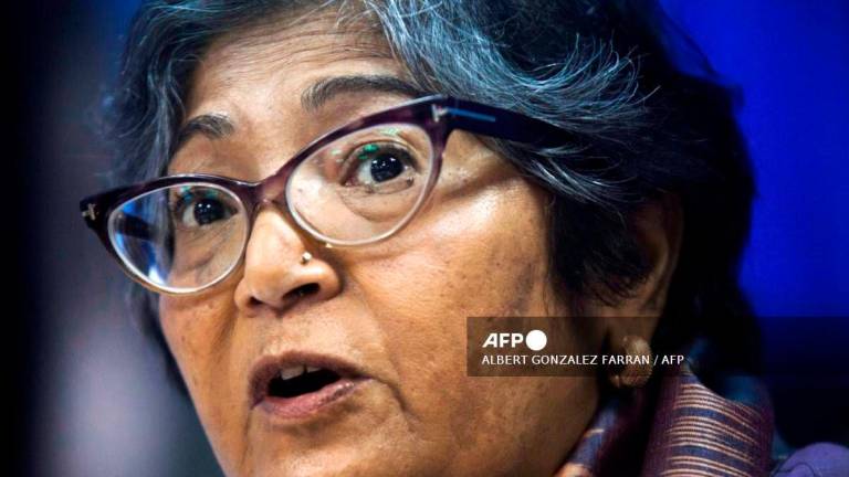 Chair of the United Nations Commission on Human Rights Yasmin Sooka - (Photo by ALBERT GONZALEZ FARRAN / AFP)