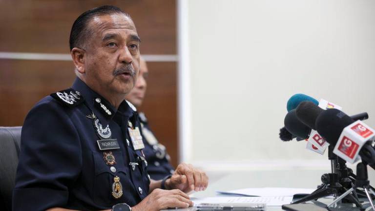 Inspector-General of Police (IGP), Tan Sri Razarudin Husain - BERNAMApix