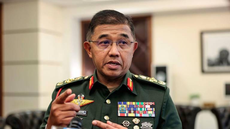 Panglima Angkatan Tentera Malaysia (ATM) Jeneral Tan Sri Mohd Nizam Jaffar ketika sidang media di Wisma Perwira hari ini - BERNAMA