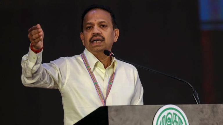 MIC president Tan Sri S A Vigneswaran - Photo by BERNAMA
