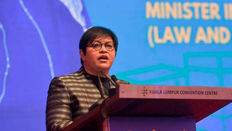 Minister in the Prime Minister’s Department (Law and Institutional Reform) Datuk Seri Azalina Othman Said - Photo by BERNAMA