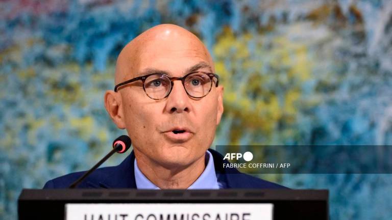 UN High Commissioner for Human Rights Volker Turk - (Photo by Fabrice COFFRINI / AFP)
