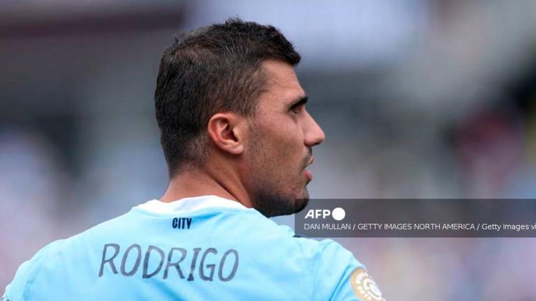 Rodri #16 of Manchester City during the FIFA Club World Cup 2025 group G match between Juventus FC and Manchester City FC at Camping World Stadium on June 26, 2025 in Orlando, Florida. - Getty Images via AFP