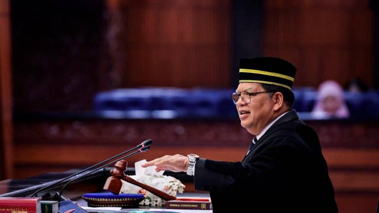 Speaker Tan Sri Johari Abdul. - BERNAMA
