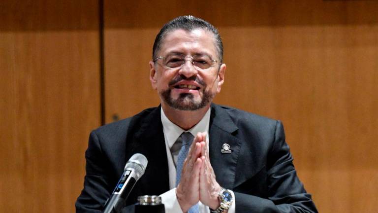 (FILES) Costa Rica’s President Rodrigo Chaves. - Ezequiel BECERRA / AFP