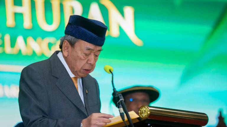 Sultan Selangor Sultan Sharafuddin Idris Shah-fotoBERNAMA
