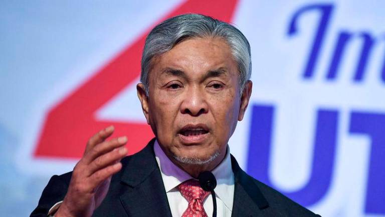 Deputy Prime Minister Datuk Seri Dr Ahmad Zahid Hamidi - BERNAMApix