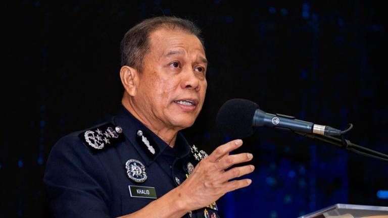Inspector-General of Police Datuk Seri Mohd Khalid Ismail - Photo by BERNAMA