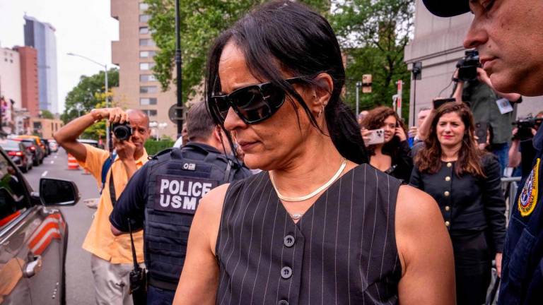 Ex-assistant Capricorn Clark leaves after testifying in the Sean Diddy Combs sex trafficking trial at Manhattan Federal Court. AFPpix