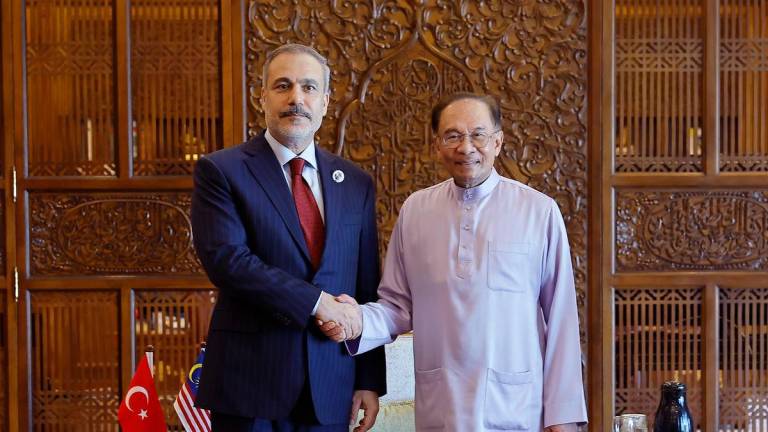 Perdana Menteri Datuk Seri Anwar Ibrahim bersama Menteri Luar Turkiye Haakn Fidan - BERNAMA