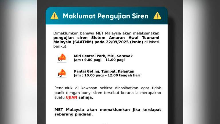 Credit: Malaysian Meteorological Department / Facebook