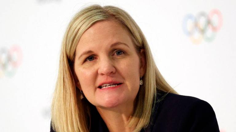 Kirsty Coventry during the press conference after she was elected as the new president of the International Olympic Committee (IOC) - REUTERSpix