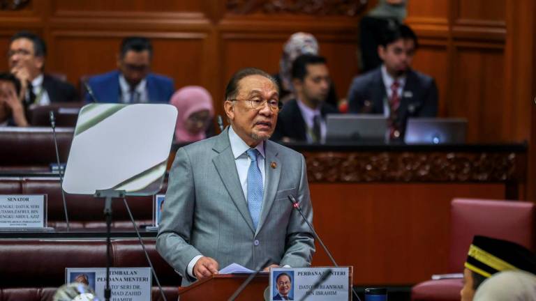 Prime Minister Datuk Seri Anwar Ibrahim tabled the 13th Malaysia Plan (RMK13) in the Senate today. – BERNAMA