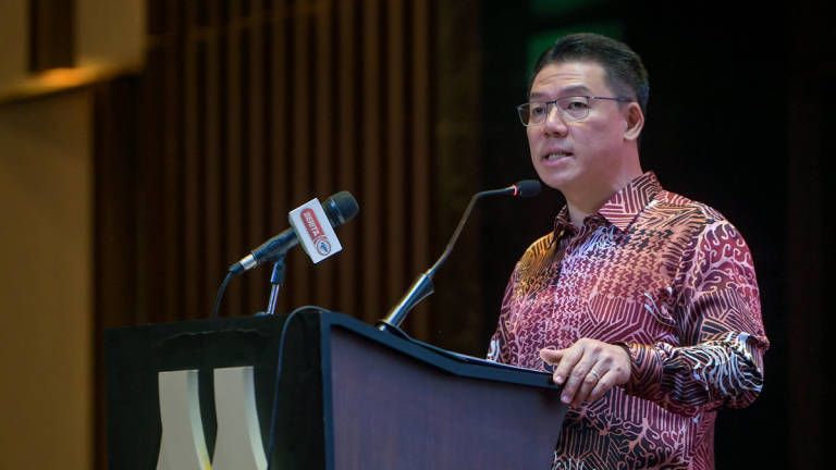 The Minister of Housing and Local Government, Nga Kor Ming, delivered a speech at the 2025 Cleaning Workers’ Day Appreciation Ceremony at a hotel yesterday. - BERNAMA