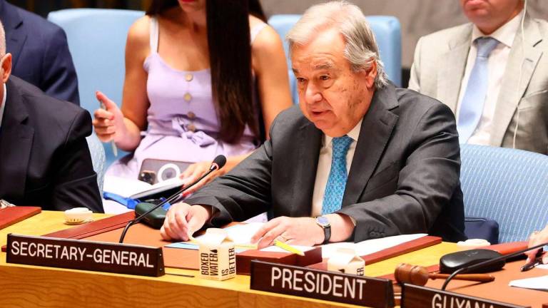 Setiausaha Agung Pertubuhan Bangsa-Bangsa Bersatu (PBB) António Guterres - AFP