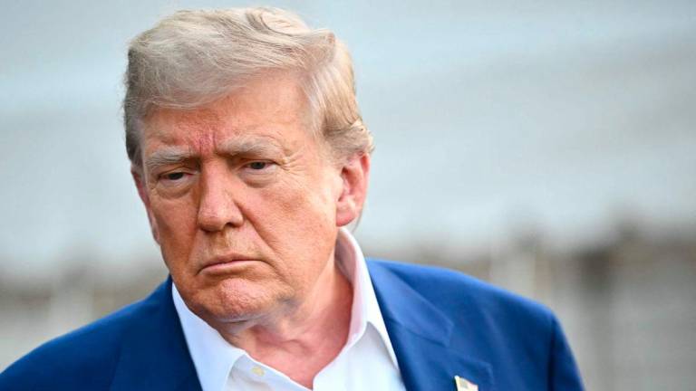 US President Donald Trump makes his way to board Marine One before departing from the South Lawn of the White House in Washington, DC on June 24, 2025, to attend the NATO’s Heads of State and Government summit in The Hague. (Photo by Mandel NGAN / AFP)