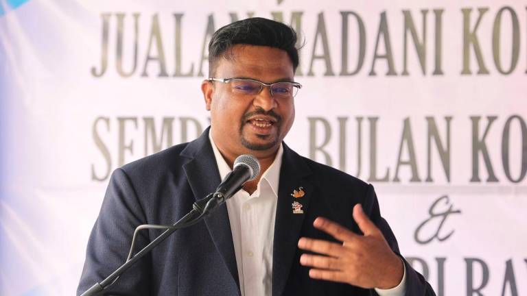 N. Sembilan Entrepreneurship, Human Resources, Climate Change, Cooperatives, and Consumer Affairs Committee chairman S. Veerapan - Photo by BERNAMA