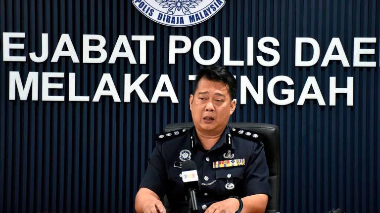 Melaka Tengah district police chief ACP Christopher Patit - Photo by BERNAMA
