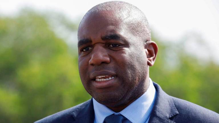 Britain’s Foreign Minister David Lammy speaks with Reuters during an interview in Islamabad, Pakistan May 17, 2025. REUTERSpix