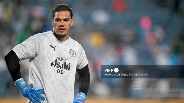 Manchester City’s Brazilian goalkeeper Ederson. - PATRICIA DE MELO MOREIRA / AFP