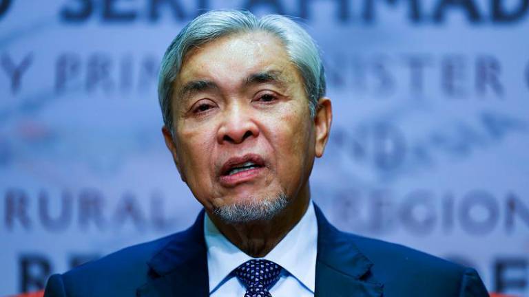 Timbalan Perdana Menteri Datuk Seri Dr Ahmad Zahid Hamidi. - fotoBERNAMA