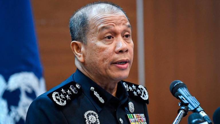 Inspector-General of Police Datuk Seri Mohd Khalid Ismail. - BERNAMApix