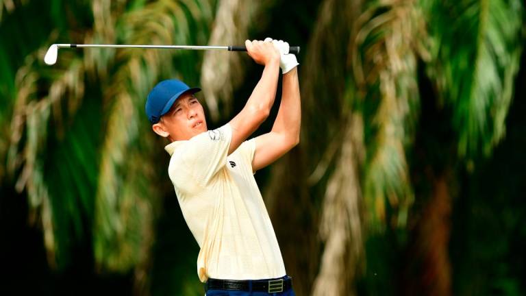 Ben Leong during final round of PGM Closed Championship tournament at the Kelab Golf Perkhidmatan Awam
